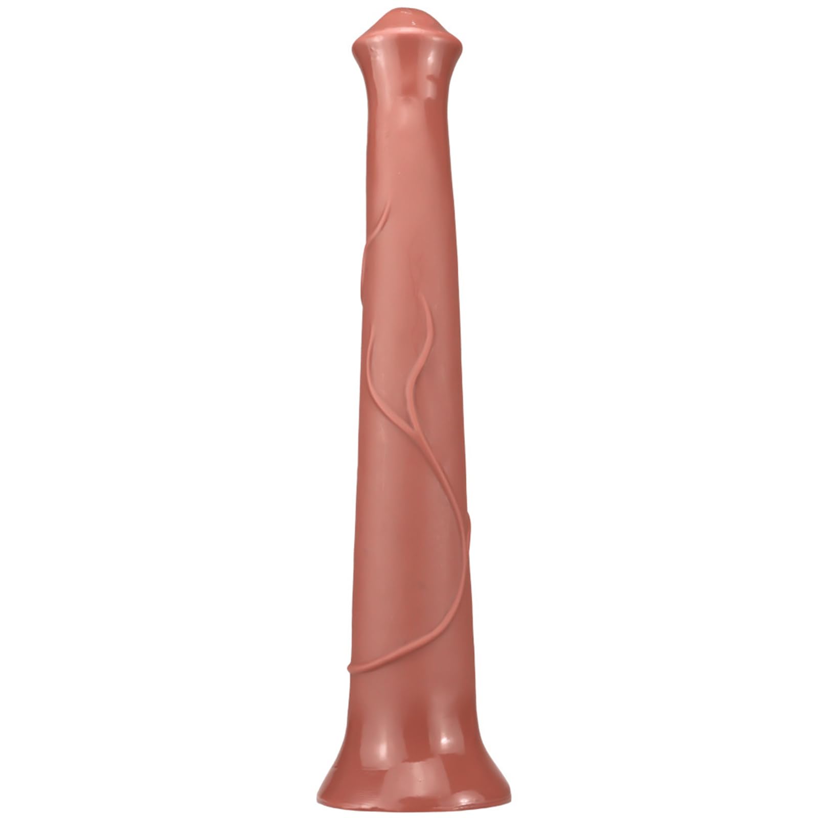 Dildo a forma di cavallo fantasy extra large da 44 cm, enorme e spesso, dildo animale, dildo anale con ventosa, grande pene, giocattoli for uomini e donne(Brown)