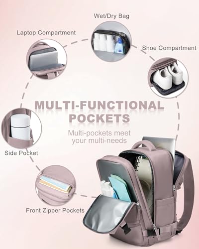SZLX Mochila Viaje Cabina Avion 40x30x20 Mujer Ryanair Equipaje de Mano 40x30x20 Vueling Wizzair Mochila Viaje Bolsas de Viaje Easyjet para Portatil Hombre - imagen 4