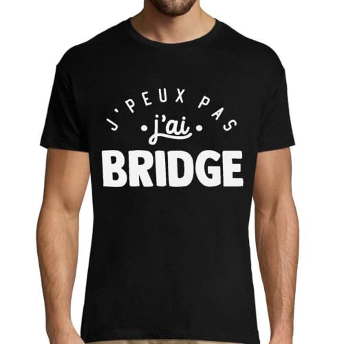 T-shirt homme j'peux pas bridge cadeau humour papa pour un anniversaire original