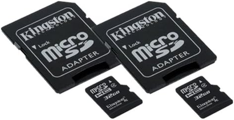 Samsung WB30F Digital Camera Memory Card 2 x 32GB microSDHC Memory Card with SD Adapter (2 Pack)