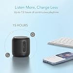 Anker SoundCore mini, Super-Portable Bluetooth Speaker with 15-Hour Playtime(with FM Radio), 66-Foot Bluetooth Range, Enhanced Bass, Noise-Cancelling Microphone(for Leisure and Work Use)