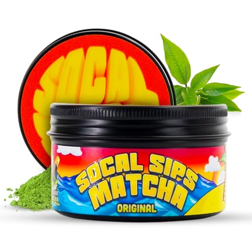 SoCal Sips Original Ceremonial Grade Matcha Powder - Premium Orga...