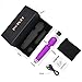 LESUMI Personal Wand Massager - Upgraded with Memory 8 Speeds 20 Patterns - Mini Portable Handheld Rechargeable Waterproof for Massage Neck Shoulder Back Stress Relief Relax Muscles(Purple)