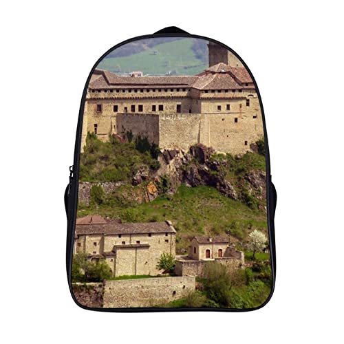 Sac à dos pour enfants personnalisé au design château en relief 3D