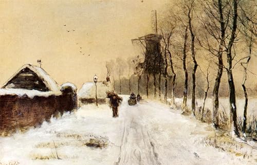 Affiche graffiti ramasseurs de bois en hiver poster 60x90cm SERENDIPITP