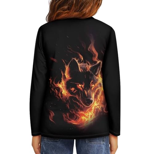 Image of Girls Basic Tee Shirts Outdoor Long Sleeve Shirt Winter Clothes Size 3-16 Top Fall Clothes Gift for Holiday