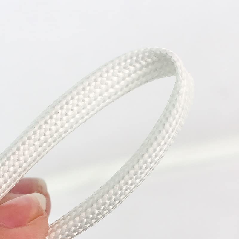 Guaina for cavi, guaina for cavi, guaina isolante in fibra chimica morbida intrecciata ad alta temperatura da 10 m, da 1 mm a 30 mm, tubo in fibra di vetro