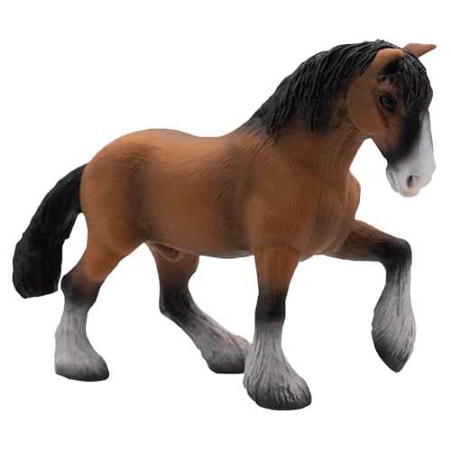 Bullyland 62666 - Spielfigur Shire Pferd Wallach, ca. 16,5 cm, detailgetreu, PVC-frei, ideal als kleines Geschenk für Kinder ab 3 Jahren