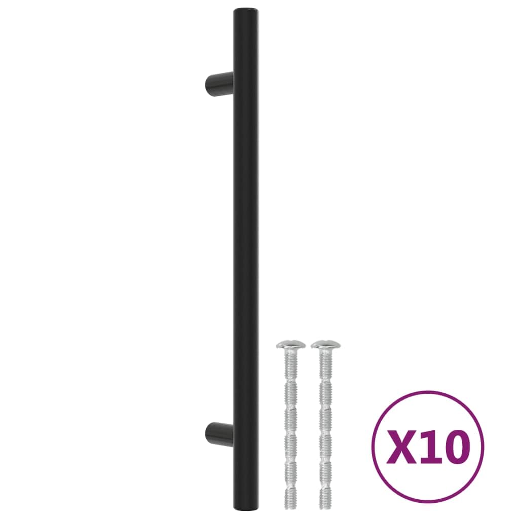 Maniglie per Mobili 10pz Nere 160mm in Acciaio Inox,Maniglie Moderne,Maniglie Cassetti,Maniglie per Mobili-155367