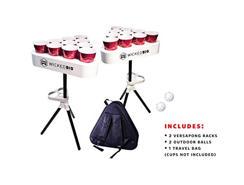 Versapong Portable Beer Pong Table/Tailgate Game With Backpack Carry Case And Balls #TOP6