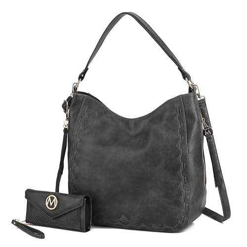Image of MKF Collection Shoulder Bag for Women, Vegan Leather Top-Handle Crossbody Bag Handbag Purse by Mia K