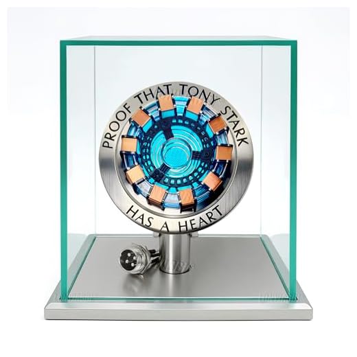 Lonyiabbi 1:1 ARC Reactor MK1 Modelo Luz LED Control de Sensores de Vibración Interfaz USB Producto Acabado Caja de Exhibición Juguetes Regalo