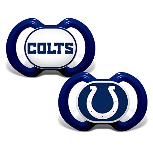 BabyFanatic Pacifier 2-Pack - NFL Indianapolis Colts - Officially Licensed League Gear