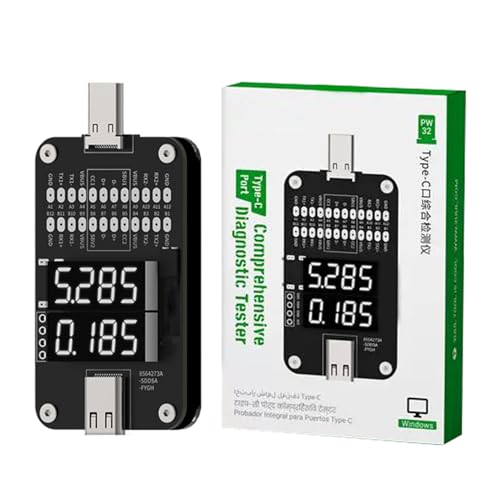 Testeur pour chargeurs de smartphone - Appareil de de courant, de puissance de type C - Pour test électronique, test de circuit, tablette PC, vérification...