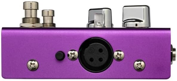 Side view of JOYO R16 Vocal Lab pedal showing XLR output