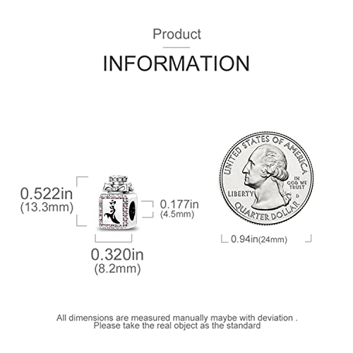 Zhipal 925 Sterling Silver Charms Chameleon Temperature Changing Charms Bangle Dangles Girl Handbag Pendants Fit For Original European Bracelets Charms Diy Jewelry Birthday Mothers Day Gifts (Girl Perfume Bottle Bow Beads) #TOP5