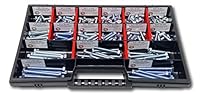 Sechskantschrauben Sortiment M6 // 6mm-60mm 200 tlg Schraubenbox DIN 933/ISO4017 Vollgewindeschrauben Maschinenschrauben Gewindeschrauben Sechskantschrauben