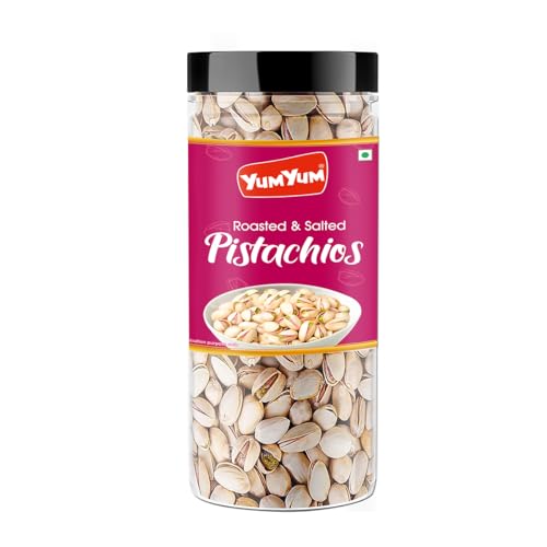 Image of YUM YUM Pistachios Roasted & Salted, Pista, 150g, Rich In Protein, Phosphorus, & Dietary Fibre, Premium Nuts & Dry Fruits, Crunchy & Delicious Healthy Snack