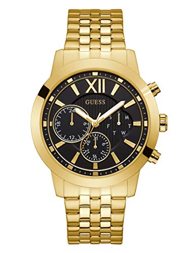 La Mejor Selección de Reloj Guess Caballero más recomendados. 47 GUESS Reloj de pulsera de acero multifunción dorado + negro, Tono dorado/tono dorado/negro, Una talla, MERCURY