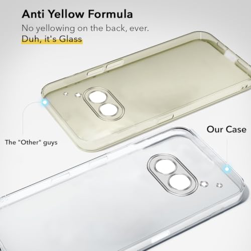 Image of Jkobi Lifetime Anti-Yellow Clear Back Cover Case for Nothing Phone 2A 5G (Sleek Hard Crystal | Shockproof and Camera Protection)