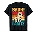 12 Year Old Birthday Boy Capybara Bruh It's My 12th Birthday T-Shirt
