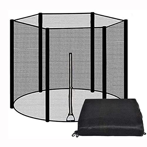 Filet de sécurité rond de rechange pour trampoline de fitness extérieur enfant et adulte