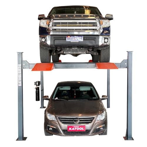 Katool 4-H110 11000Lbs 4 Post Lift Max Lifting Height 84.5Inch Four Post Parking Lift 4-Post Auto Lift Garage Lift Storage thumb #1