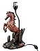 Ebros Gift Rearing Wild Chestnut Horse Stallion Desktop Table Lamp with Nature Printed Shade Home Decor 19