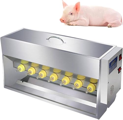 Máquina automática de alimentación de leche para animales, alimentador de lactancia de acero inoxidable con control inteligente de temperatura constante para el cuidado de lechones y corderos