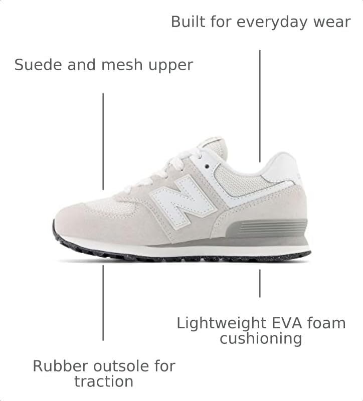 Image of New Balance Kids 574 Bungee Lace (Infant /Toddler)