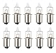 ShuoHui P13.5S 6V 2.4W Halogen Fahrrad Birne Glühbirne Ersatzbirne Vorderlicht, 2500K Warmweiß, PX13,5s Sockel, Hs3 Miniatur Lampe Birne, für Fahrrad Birne, Taschenlampe (2)