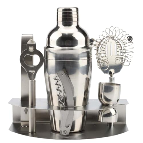 Set de coctelera de acero inoxidable 7 piezas miniatura 1