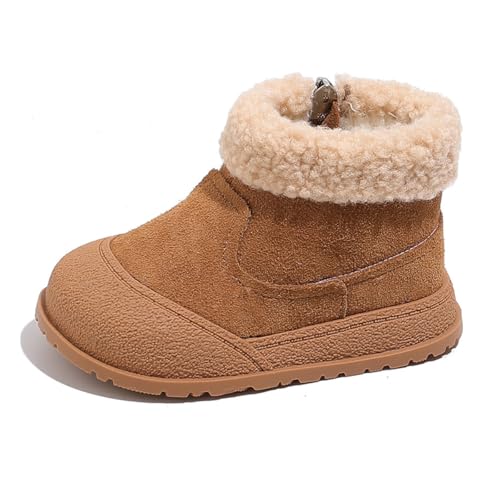 0-3 Years Toddler Boy Girl Snow Boots Suede Leather Ankle Boots