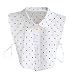 Daxin Women's Cotton Detachable Faux Fake Lapel Shirt Collar Necklace Removable Choker