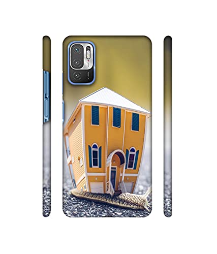 Image of Amazon Brand - Solimo Designer Snail Hut 3D Printed Hard Back Case Mobile Cover for Mi Redmi Note 10 5G