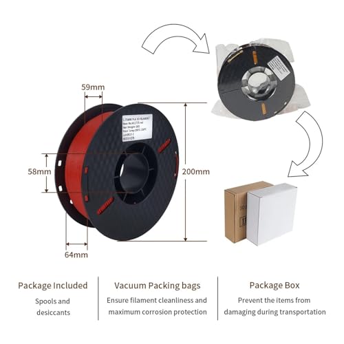 Filamento 3D APAAZO PLA PETG 1KG 1.75mm Rojo - Fernando Cortés Filamento 3D APAAZO PLA PETG 1KG 1.75mm Rojo - Fernando Cortés