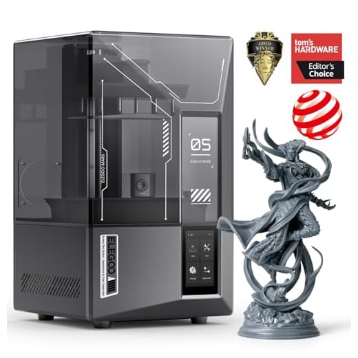 ⚡ ELEGOO Mars 5 Ultra Resin 3D Printer with 7" 9K Mono LCD, 150mm/h High Speed Printing, Smart Automatic Leveling, Intelligent Detection, WiFi-Transfer, Printing Size of 6.04 × 3.06 × 6.49 inch