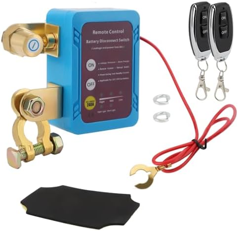 Remote Battery Disconnect Switch 12V 240A Anti Theft Kill Switch Car Battery Switch, Smart Battery Cut Off Switch for Car, Boat, Trailer, Truck, RV, ATV, UTV, Motorcycle