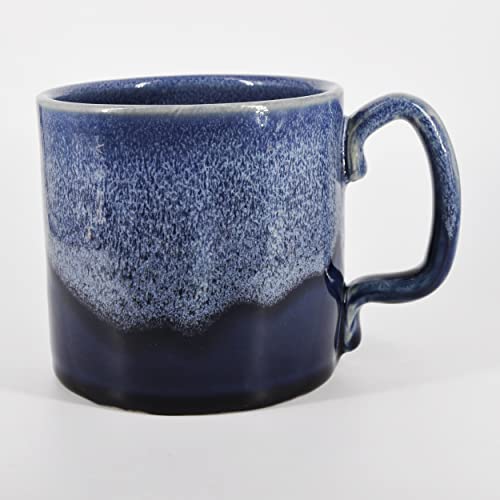 Taza de Cerámica Hecha a Mano 14oz Azul miniatura 2