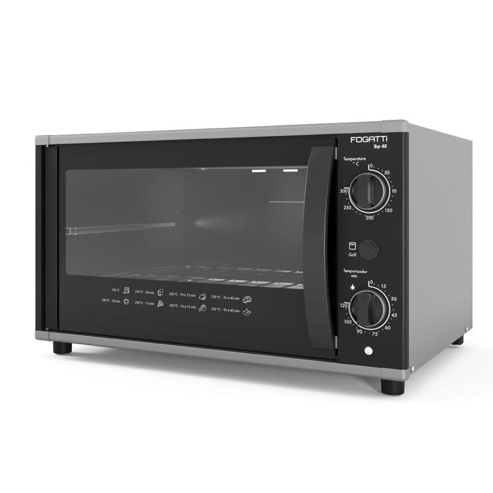FORNO ELETRICO FOGATTI TOP 48 48L BLACK 220V