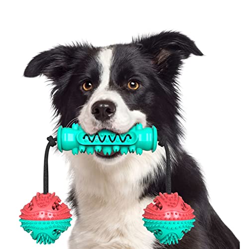Bawusansi Dog Teething Toys for Puppies, 3-in-1 Detachable Dog Toothbrush ...