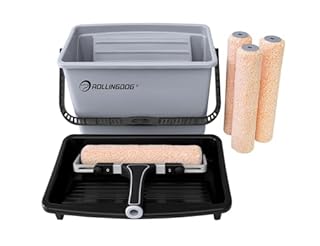 ROLLINGDOG 12 Inch Paint Roller Set - Complete Painting Kit for Home & Professional Use, Includes Adjustable Roller & Microfiber Covers, 7-Pack