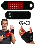 Kovaria TheraWrap - Red Light Therapy for Carpal Tunnel, Wrist Pain & Arthritis, 660nm & 850nm Infrared Light Wrist Heating Pad, 48 LED Beads Cordless Wrist Wrap for Comfort and Recovery (1Pcs)