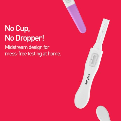 Image of Sirona OvuRx Midstream Urine LH Ovulation Test Kit for Women (Pack of 5) | Pregnancy Planning & Fertility Test | Rapid & Accurate Results in 5 Mins | Single Step Ovulation Kit Pack for Home