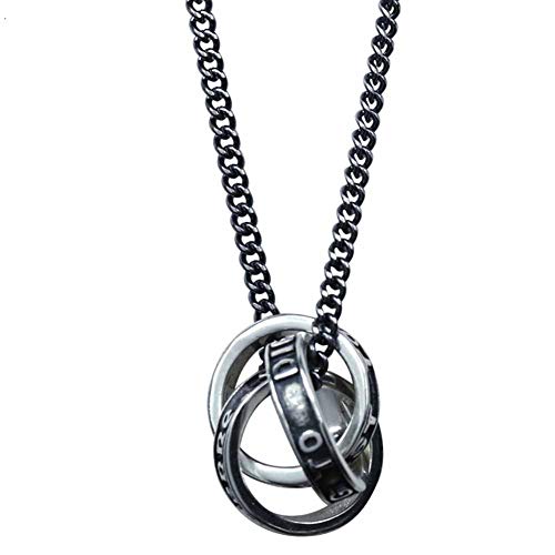 Collier pendentif pour hommes et femmes avec barre de cube torsadée, design minimaliste épuré