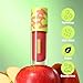 FOCALLURE Lip Oil,Moisturizing,Hydrating Lip Gloss,Transparent Toot Lip Glow Oil,Shiny Glossy Finish,Non-Sticky,Long Lasting,Tinted Lip Balm for Dry Lips and Lip Care,Candy Apple