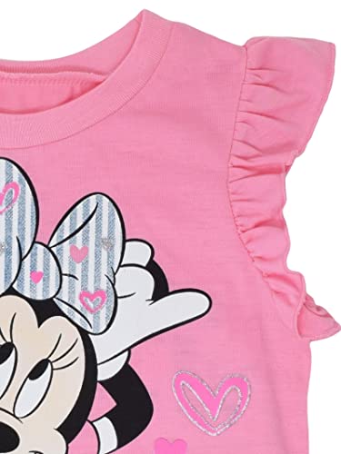 Image of Disney Mickey Mouse & Friends Girls' 2-Piece T-Shirt and Shorts Set for Baby & Kids