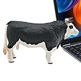Genérico Figura de Holstein - Figurra Realista, Estatua de Escritorio, Ayuda de Aprendizaje temprano de Mesa, de Vacas en Miniatura, Juguete de Animales de Granja | para Accesorios de Escena