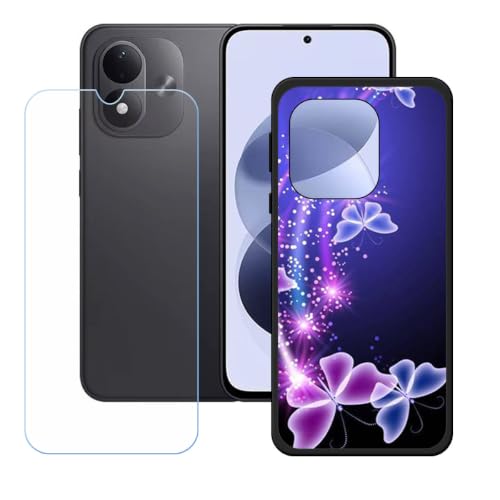 BMPNLSZ �K�p Redmi Note 17 5G�p+HD�����K���X�ɓK�����ėpTPU�P�[�X - WZ25 | �V���J�Q���P�[�X�o���p�[�ی�o�b�N�P�[�X-Redmi Note 17 5G�p�ɓK����9�d�x�X�N���C�u�h�~�X�N���[���v���e�N�^(6,99")
