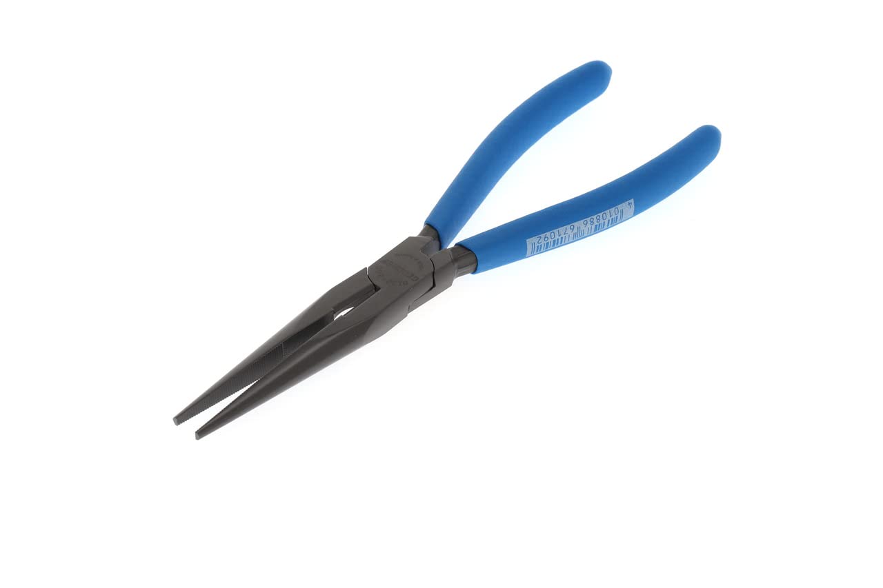 Gedore Straight Shape Telephone Pliers, Long Nose, Toothed, Straight, Induction-Hardened, Non-Slip Handles, Length 200 Mm, 8132-200 Tl